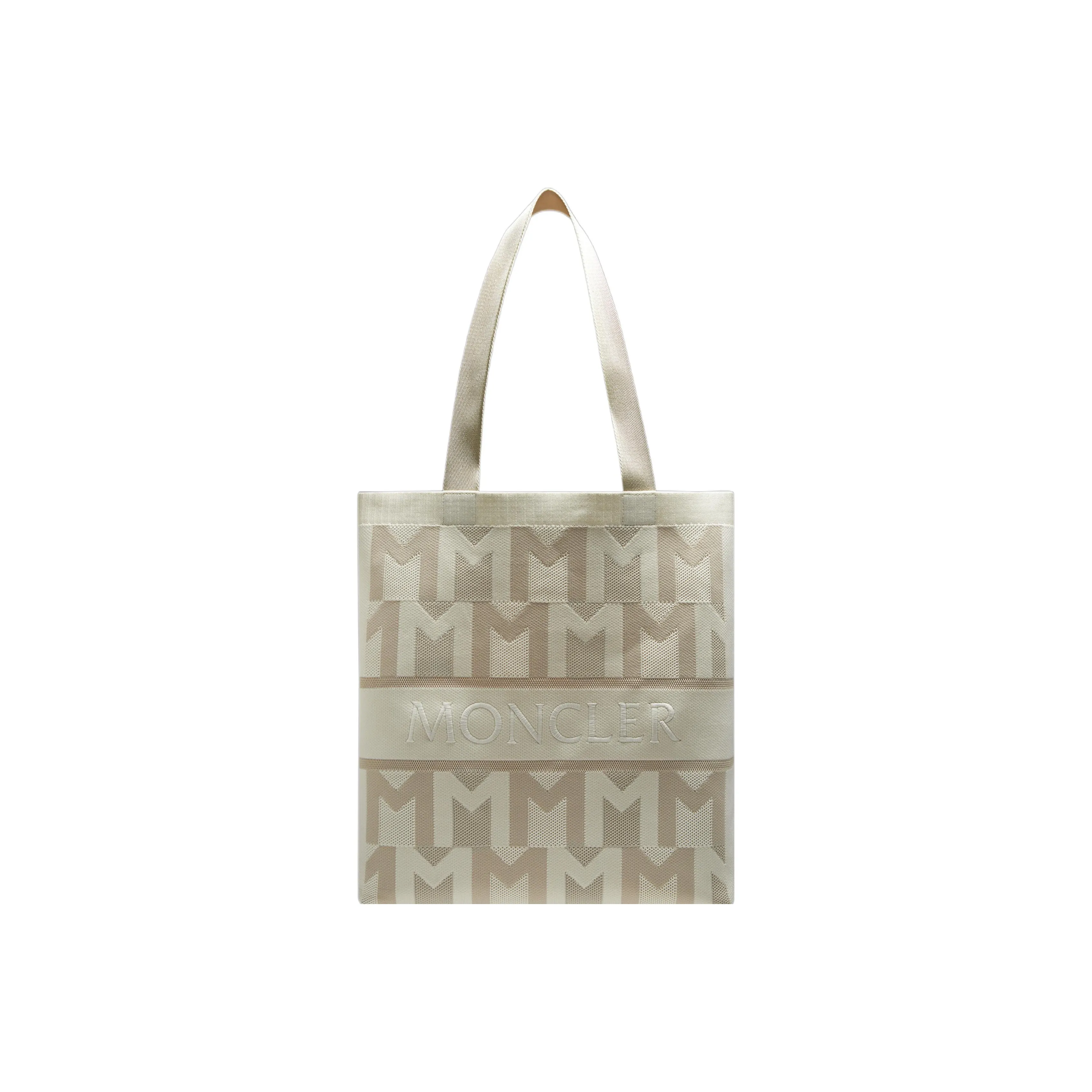 Moncler Polyester With Polyamide Tote Bag, Shopping Bag, Shoulder Bag, Handbag Regular Women's Light Umber