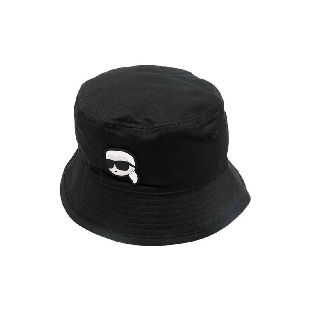 KARL LAGERFELD / Karl Lagerfeld Jeans Ikonik Karl Print Logo Embroidered Bucket Hat