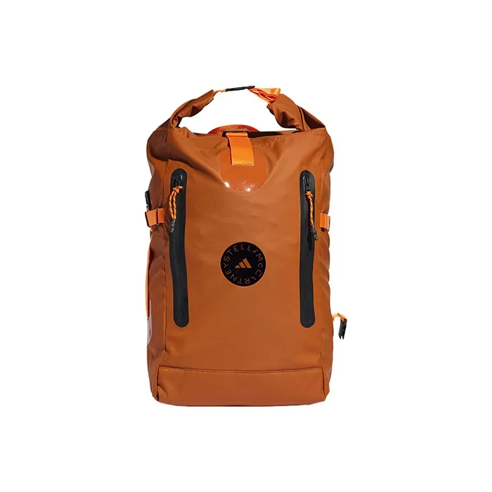 Adidas Stella McCartney Collaboration Polyurethane Backpack Women's Brown, Red, Orange, Yellow, Black