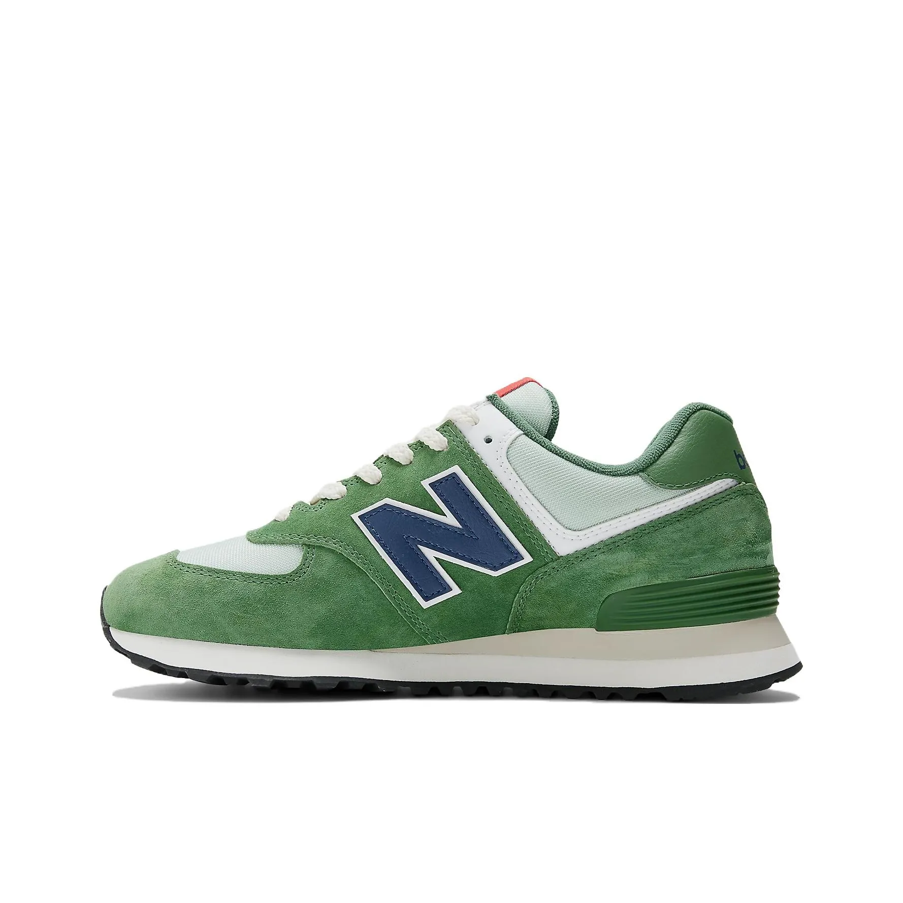 New Balance NB 574 Устойчивые к истиранию низкие беговые кроссовки унисекс зеленые
