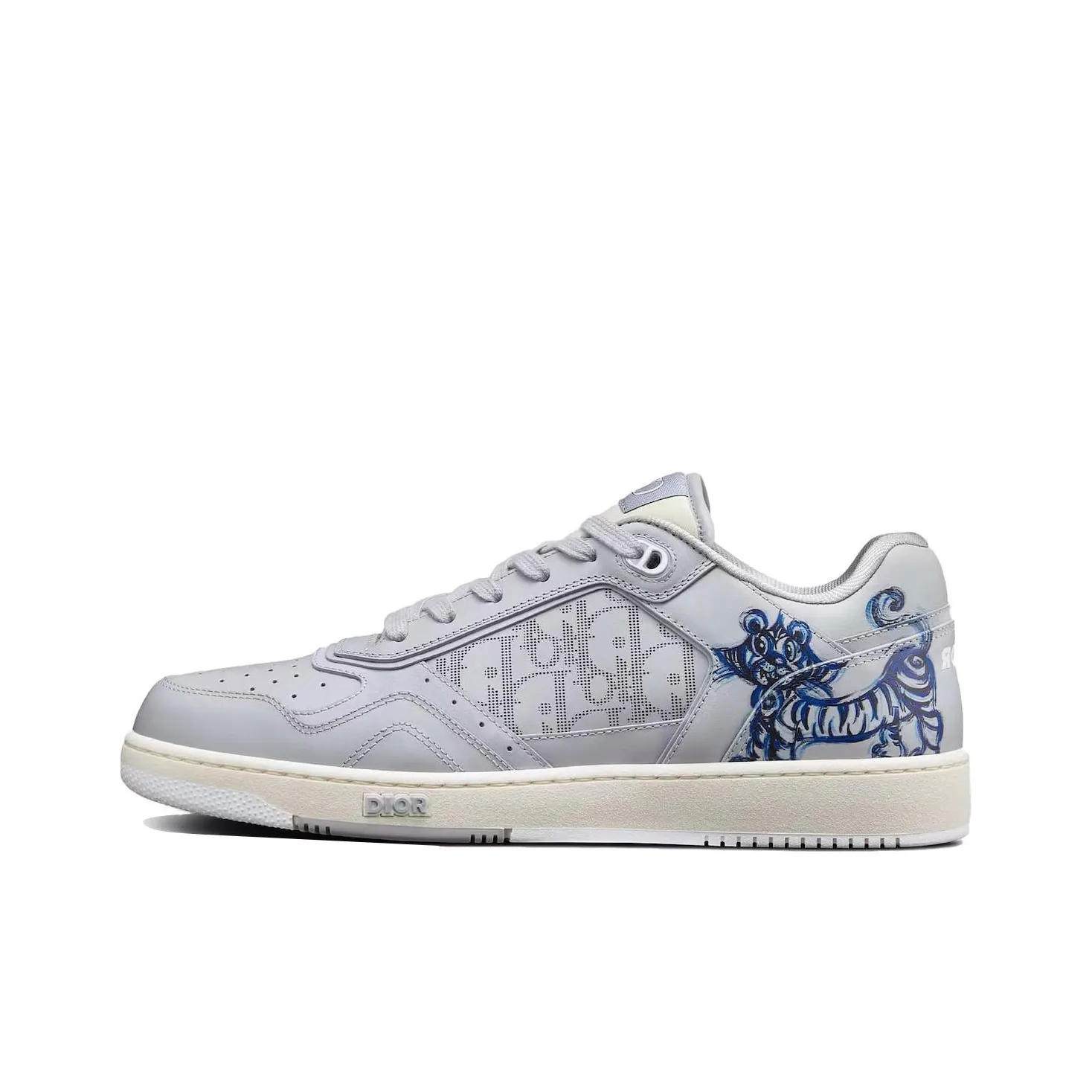 DIOR B27 Kenny Scharf Low Top Blue Tiger Print