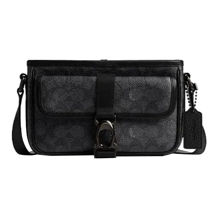 COACH BECK Сумка из искусственной кожи с коровьей кожей конверт сумка через плечо женская черная