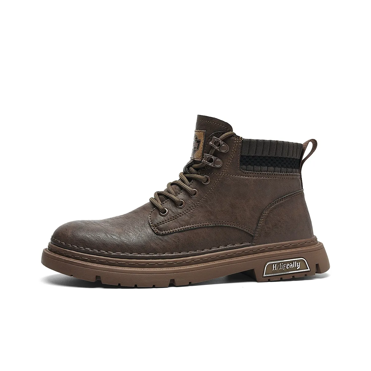 HLA High-Top Casual Shoes 3.5cm Men's