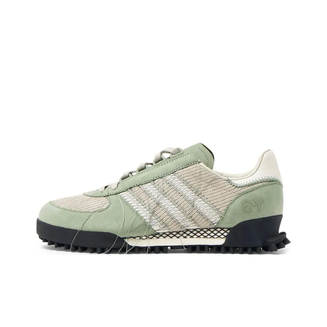 Adidas Y 3 Marathon Trail Silver Green Light Brown Off White
