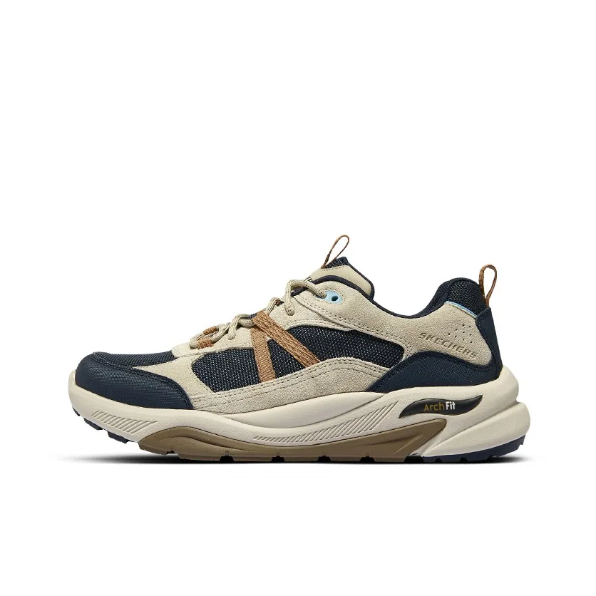 Skechers Износостойкий Дышащий Низкий Топ Уличная Обувь Мужская Синий