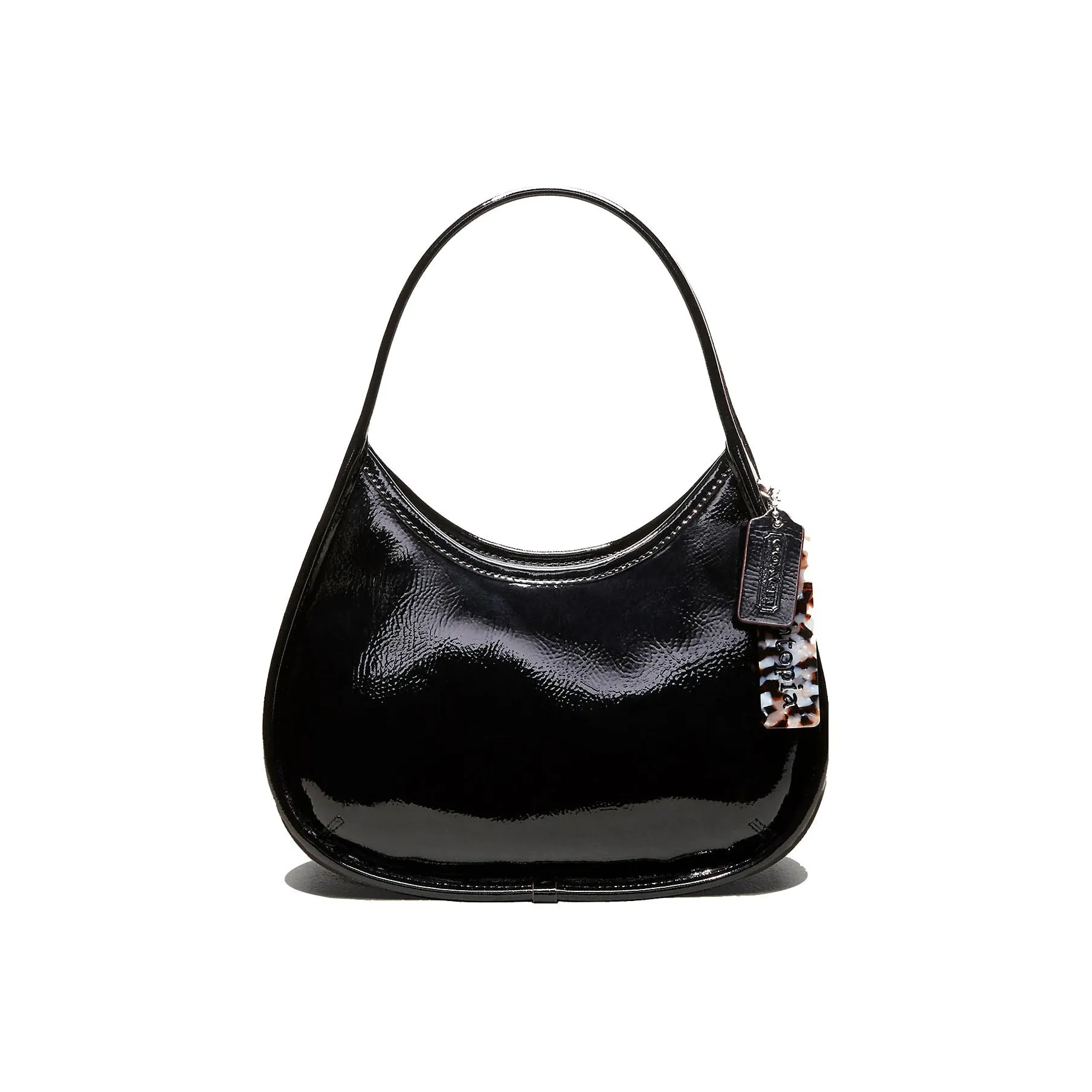 Coachtopia Лакированная кожа Сумка через плечо Сумка Сумка через плечо Женская Черная