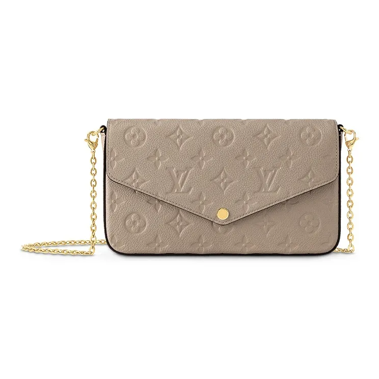 LOUIS VUITTON Felicie Pochette Turtledove