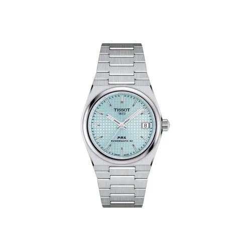Tissot Автоматический Механический Movement Унисекс PRX Super Player Series Часы 35 мм Синие