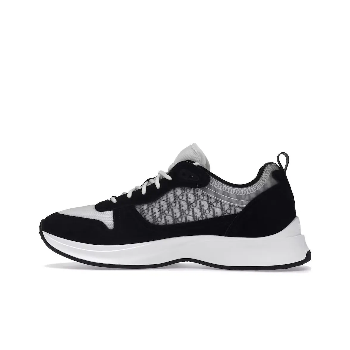 DIOR B25 Oblique Runner Sneaker Black Suede