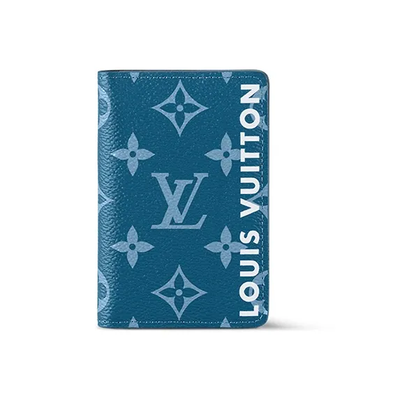 LOUIS VUITTON Pocket Organizer Atlantic Blue/Monogram
