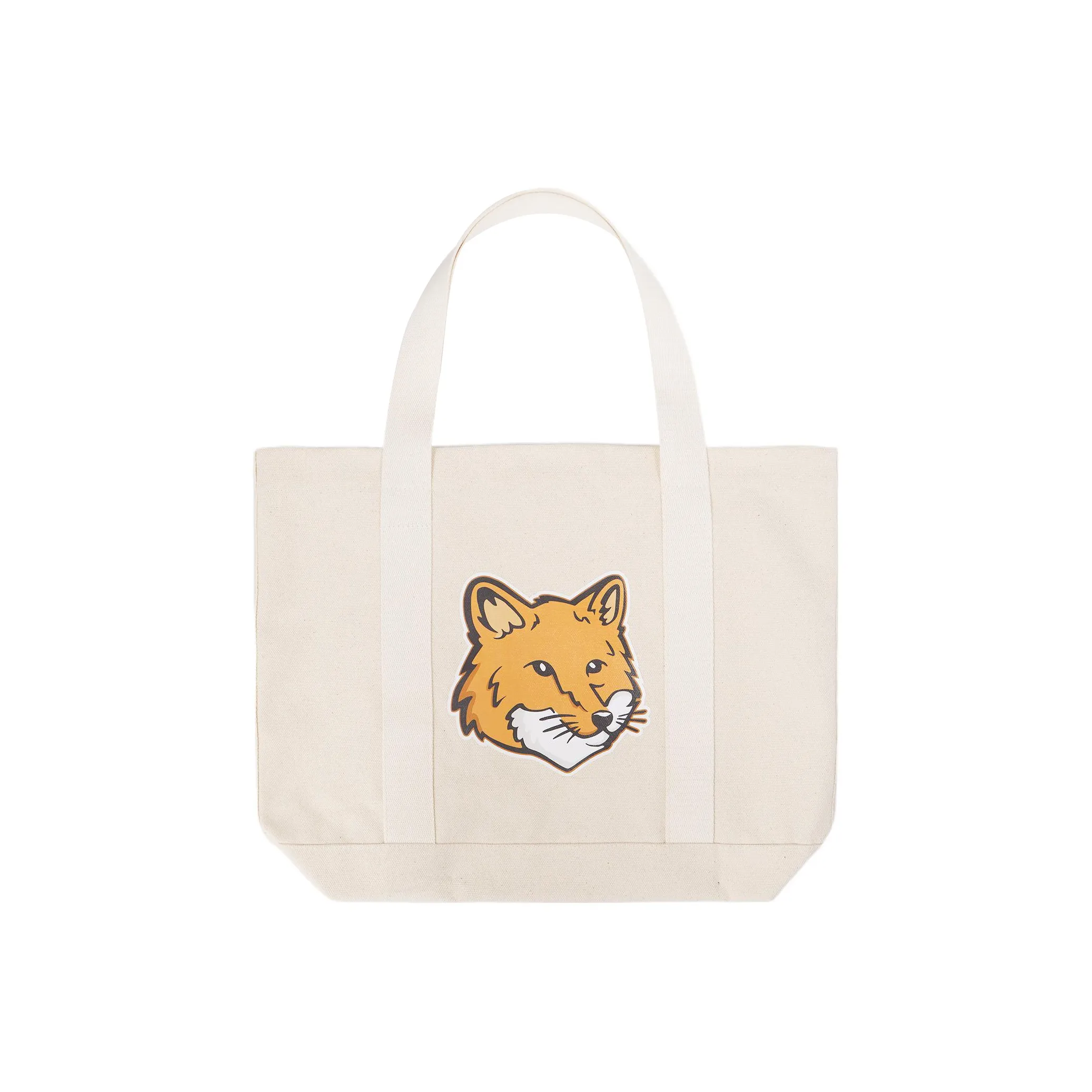 Maison Kitsuné Fox Head Printed Large Tote Bag