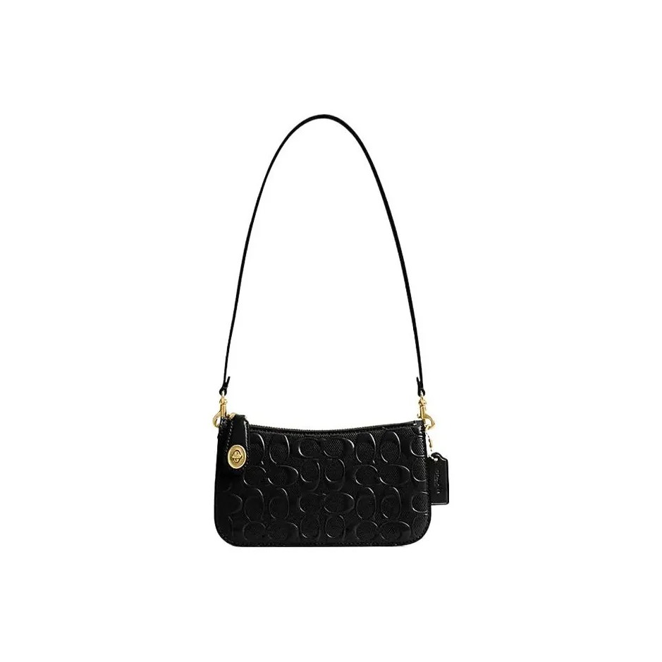 COACH Penn Коровья кожа Сумка на плечо Сумка Сумка через плечо Женская Черная