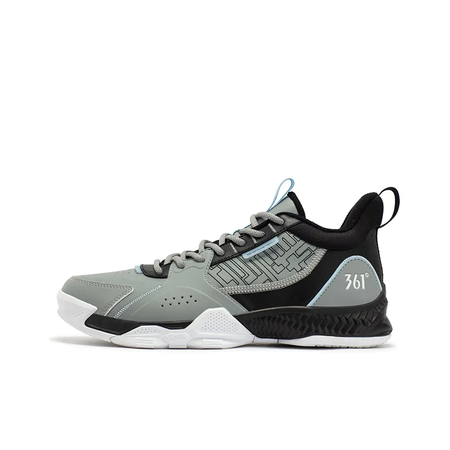 361° Cushioning Anti-Slip And Wear-Resistant Low-Top Basketball Shoes Men's Invisible Gray/Calm Blue
