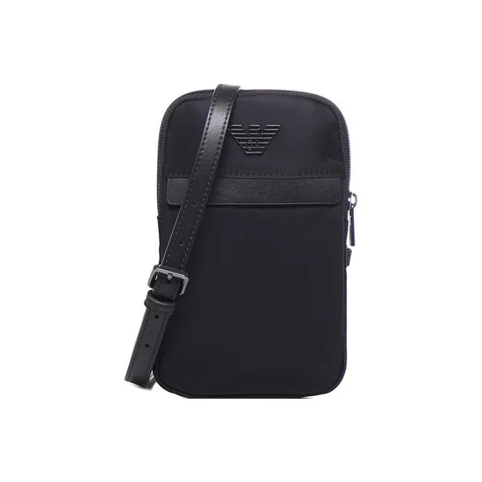 EMPORIO ARMANI Polyamide Crossbody Bag, Shoulder Bag, Wallet Men's Black
