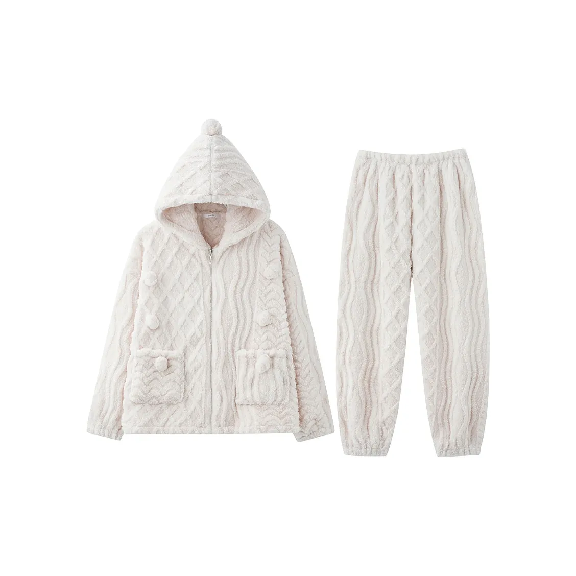 MIOJUER Пижамный комплект женский цвет экрю