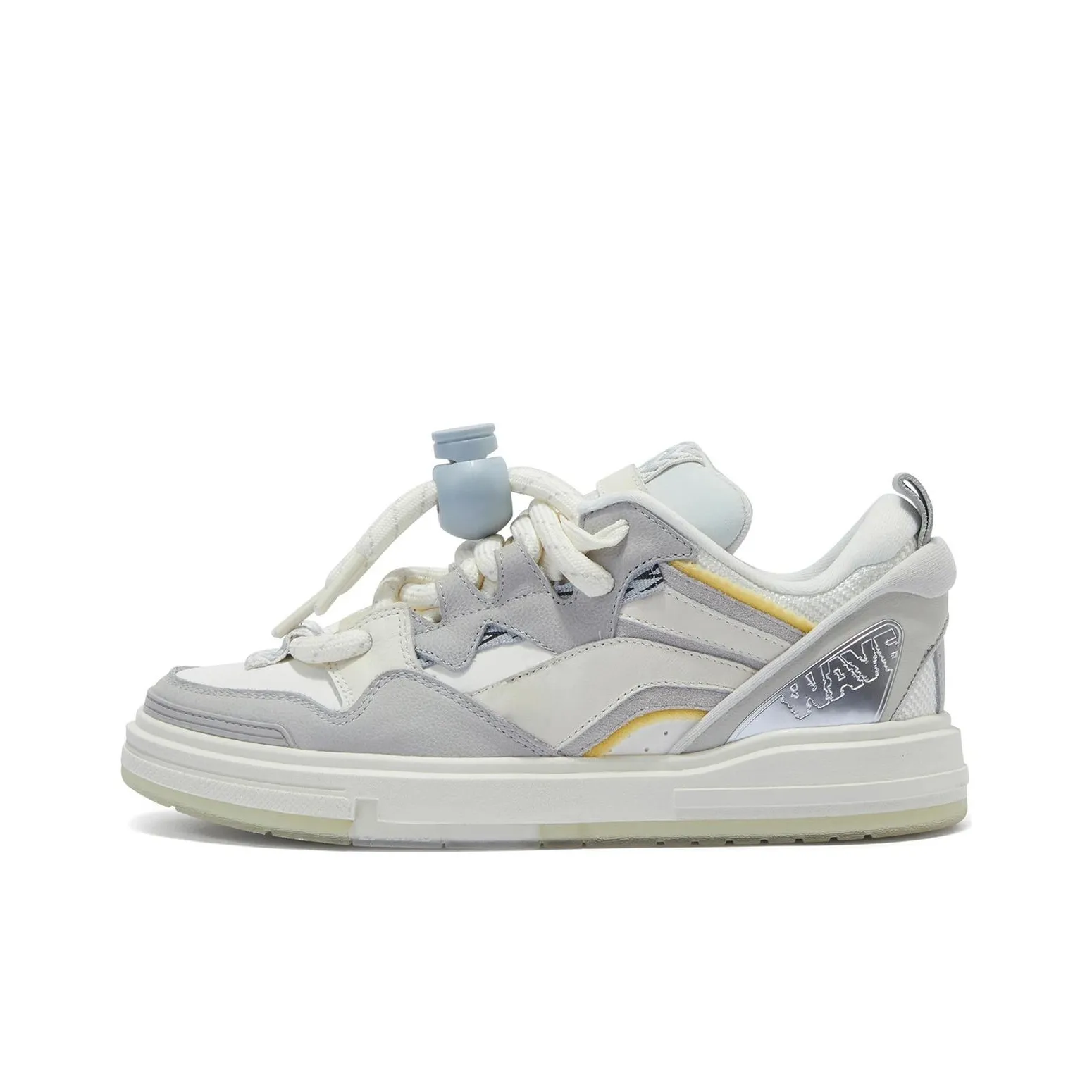LiNing Wave Skateboard Shoes Men's Low top Microcrystalline Gray