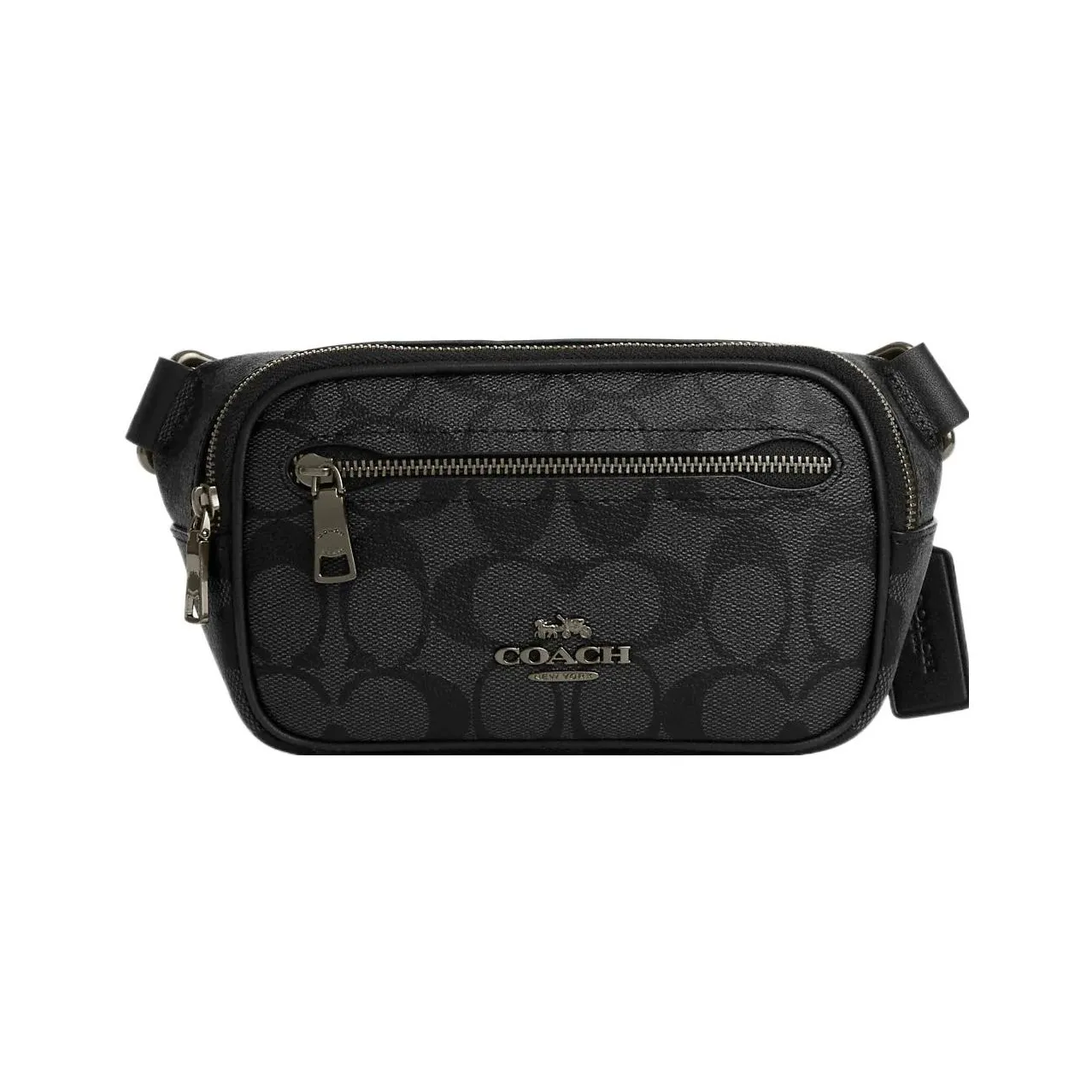 COACH Canvas With Leather Sling Bag, Shoulder Bag, Fanny Pack Trumpets Men's Black