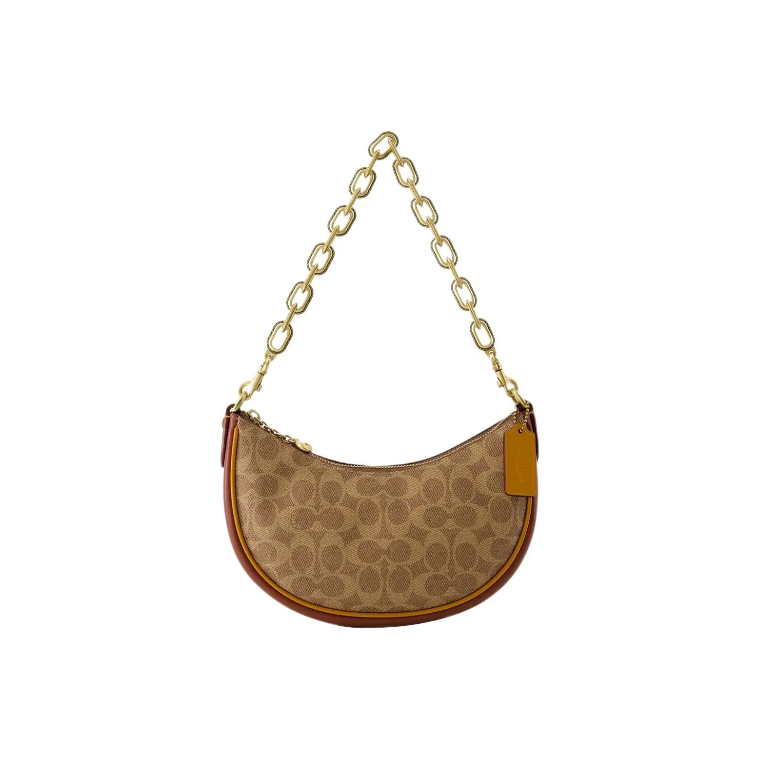 COACH Mira Cow Leather Handbag, Shoulder Bag Women's Chestnut