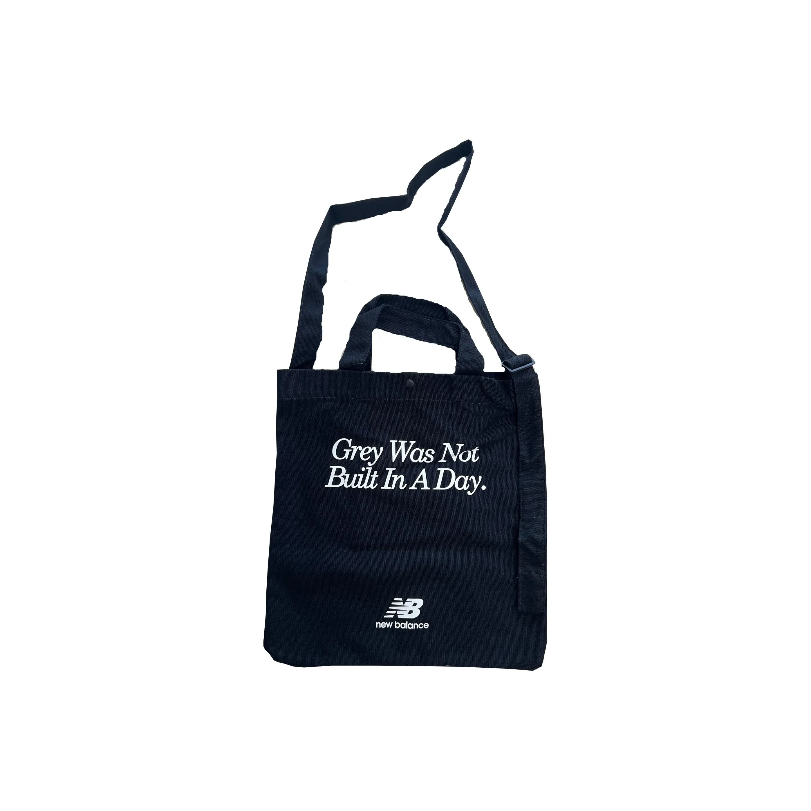 New Balance Fabric Tote Bag, Shopping Bag, Shoulder Bag, Handbag Regular Unisex Black