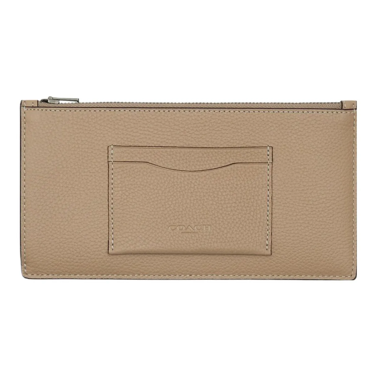 COACH Галечная кожа Мелочь Кошелек Кошелек Маленький Женские CAMEL