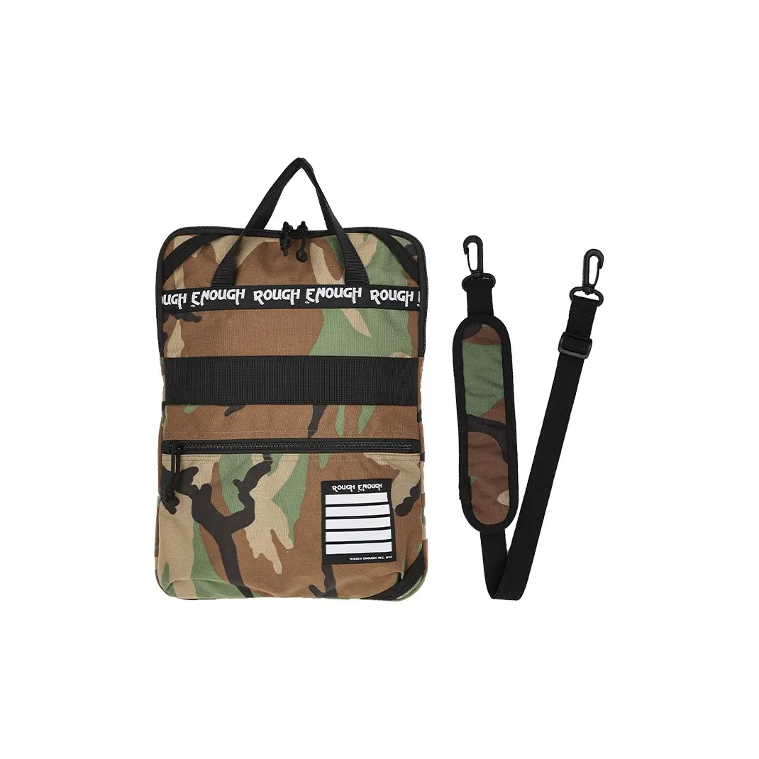 Rough Enough Canvas Document Bag Laptop Bag Medium Size Unisex Camouflage