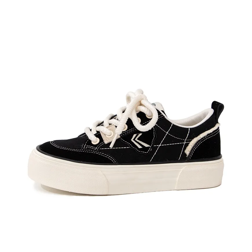 Feiyue Canvas Shoes Low Top Black Women's