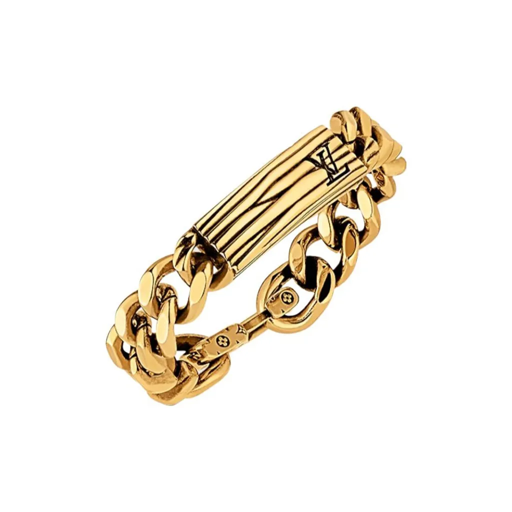 LOUIS VUITTON Metal Bracelets Unisex Gold