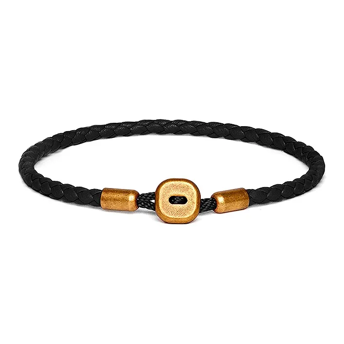 SUSOOK Латунь Ручной Работы Настоящая Кожа Коровьей Подерзки Браслеты Унисекс Красный Черный