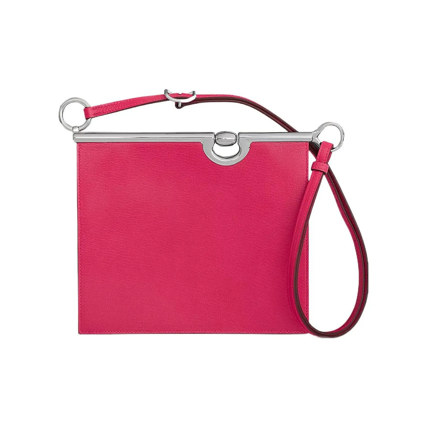 HERMES Mors De Bride Chamkila elan Skin Crossbody Bag Shoulder Bag Regular Women's I6 Rose Extreme Extreme Pink
