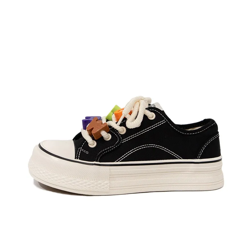 Feiyue Low-Top Canvas Shoes Women's Black
