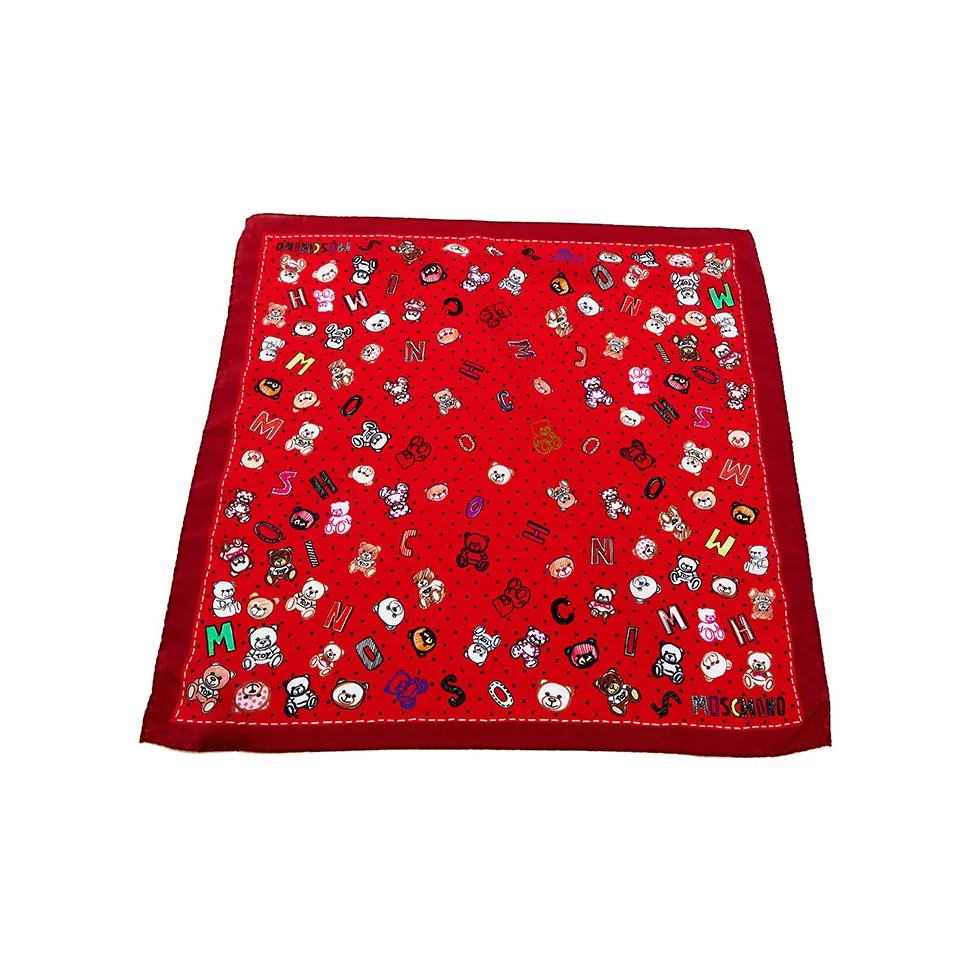 MOSCHINO Шелковые шарфы Женские Красный