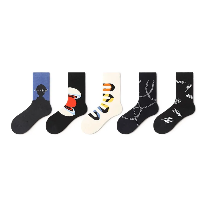 Primeet Mid Calf Socks Men's 5 Pack