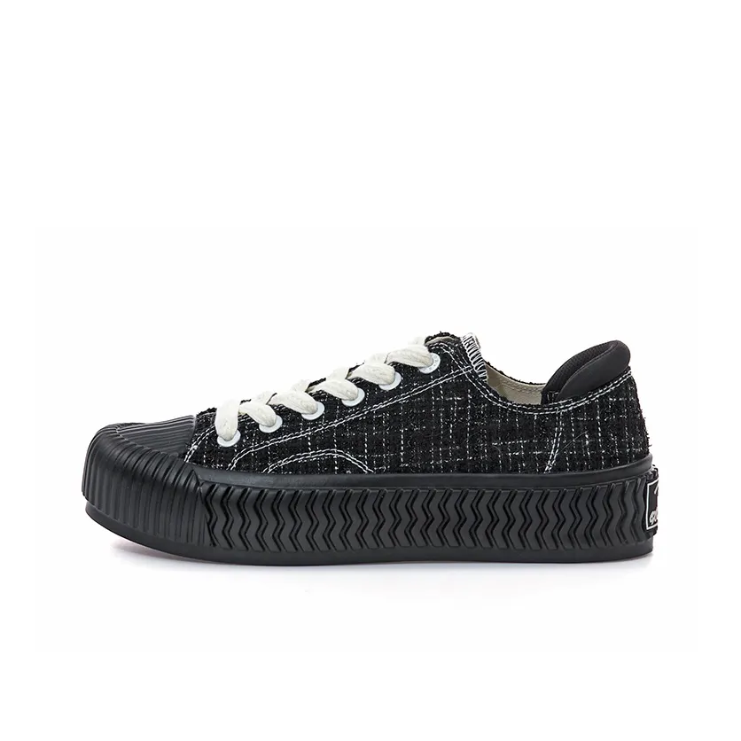 Excelsior Canvas Shoes Unisex Low Top Black/White