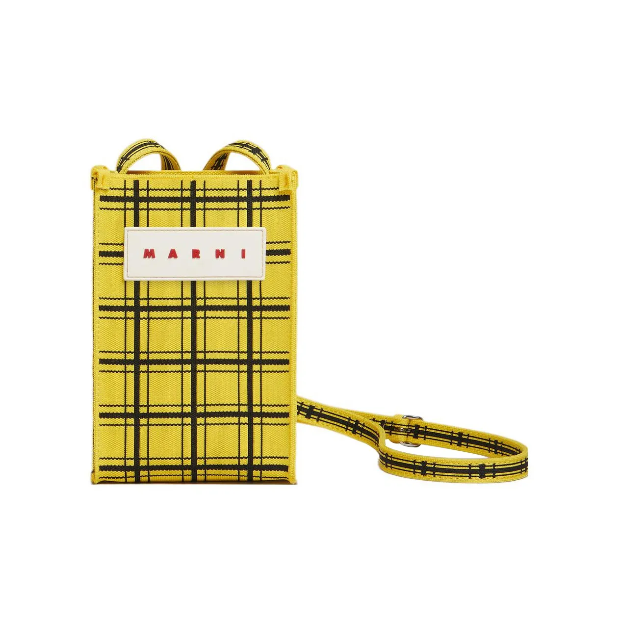 MARNI Полиэстер Сумка через плечо Сумка на плечо Мини Женская Черная и Желтая