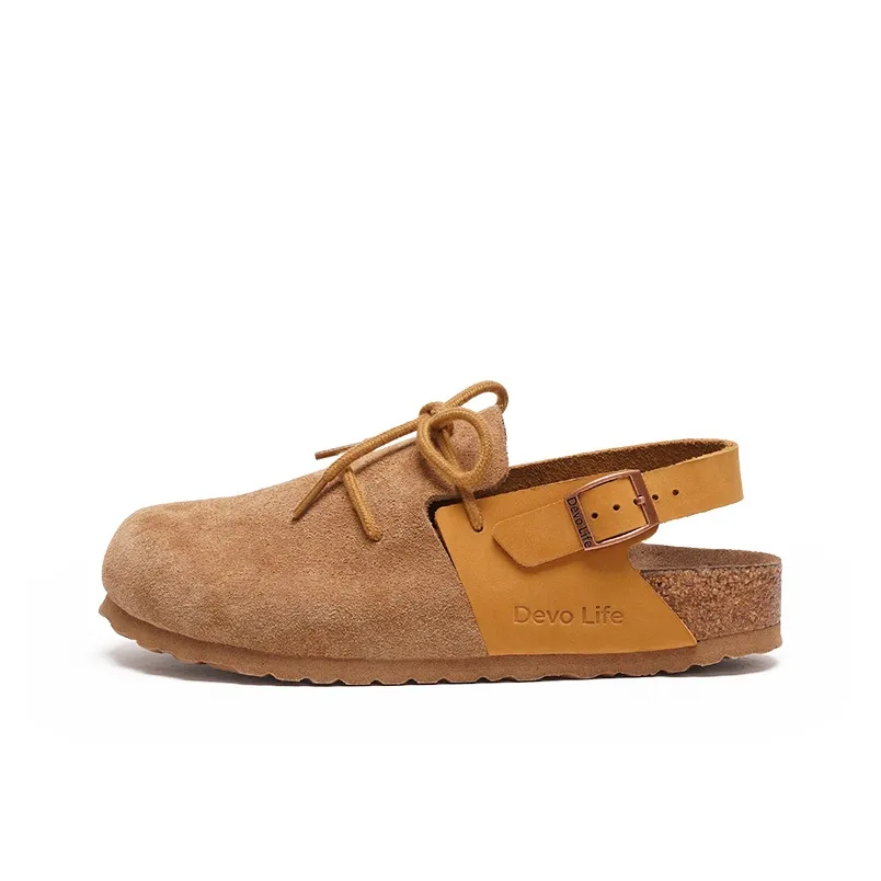 Devo Life Closed Toe Slippers 2cm Women's