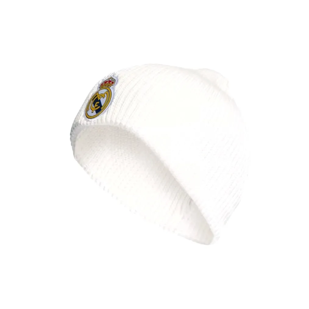 Adidas Real Madrid Knitted Fabric Recycled Polyester Beanies Men's White