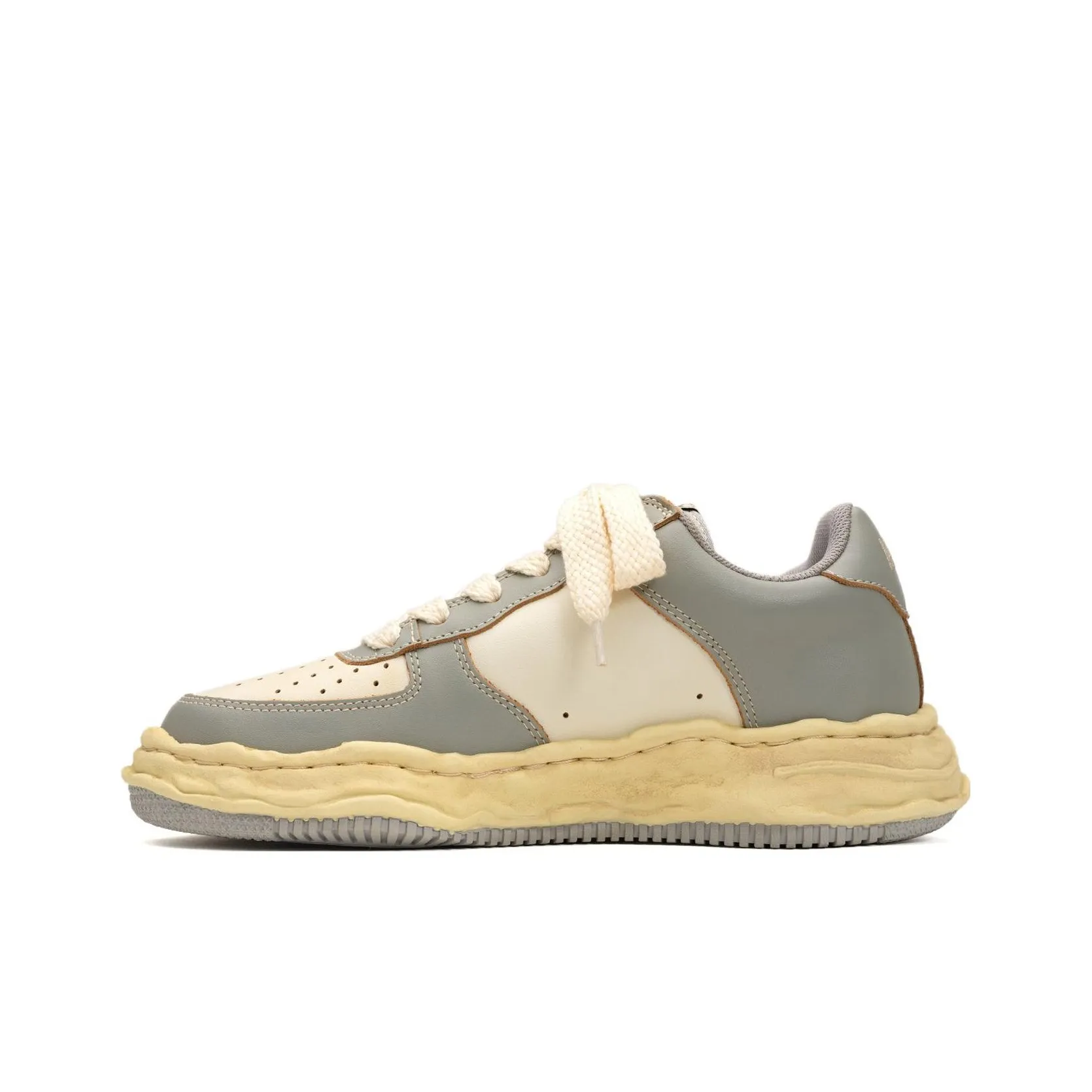 Maison MIHARA YASUHIRO Wayne Panelled Leather Sneakers
