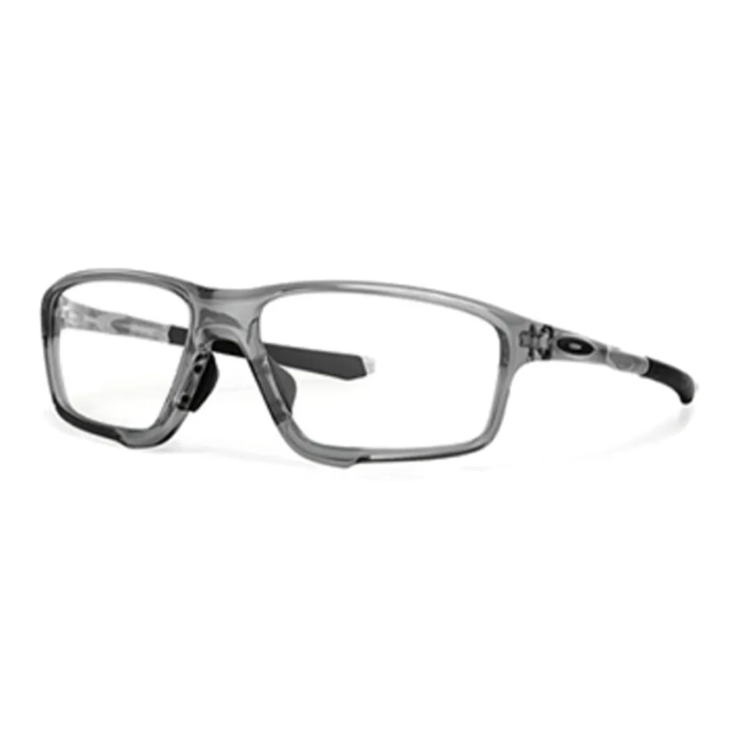 Oakley High Tech Memory Material Irregular Shape Eyeglass Frames Men's Gray
