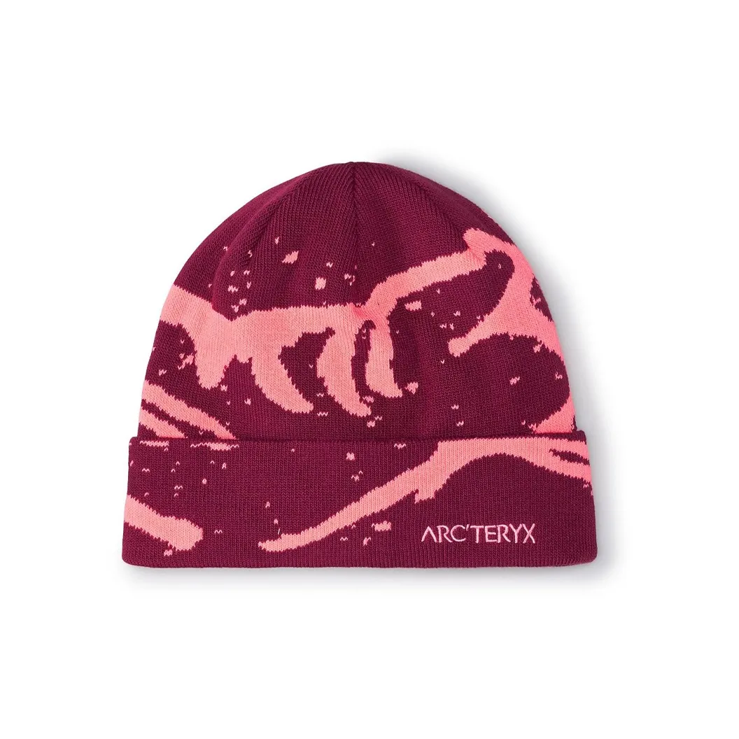 Arcteryx Recycled Polyester Beanies Unisex Burgundy Bordeau