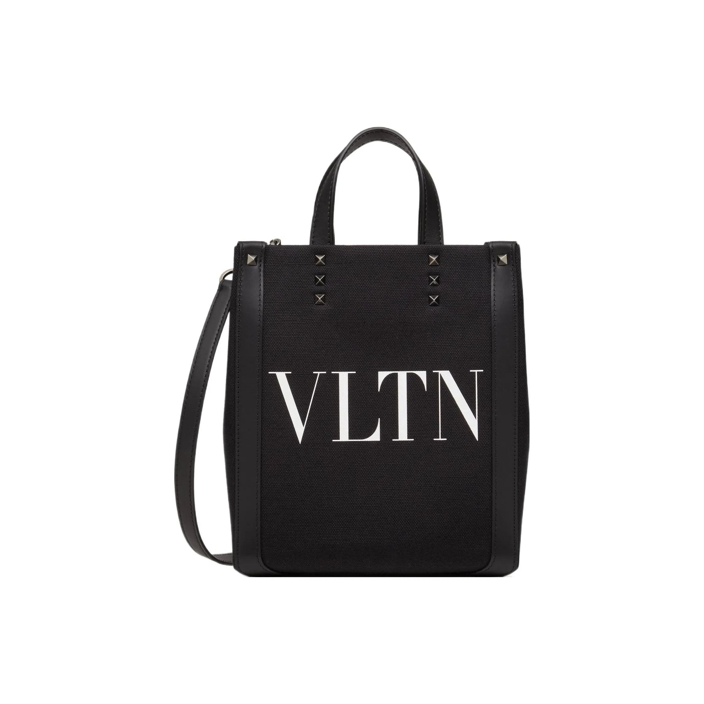 Valentino Garavani Rockstud Vltn Logo Printed Tote Bag