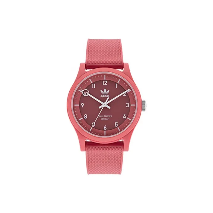 Adidas Originals Street Series Наручные часы Кварцевый механизм Смольный ремешок 39 Красный циферблат Часы Мужские AOST220462I