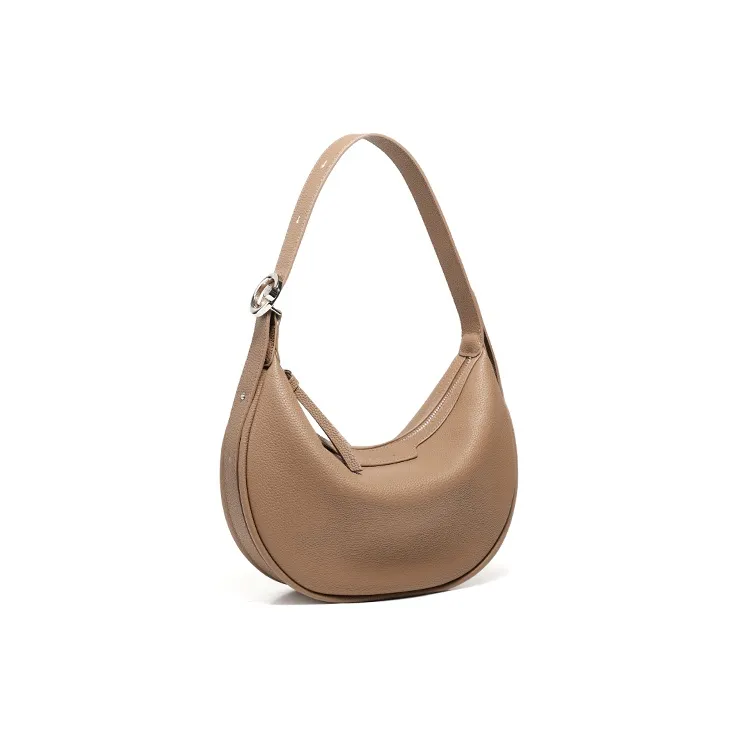 YOCAMU Cow Leather Shoulder Bag Crossbody Bag Regular Women's Brown/White/Black