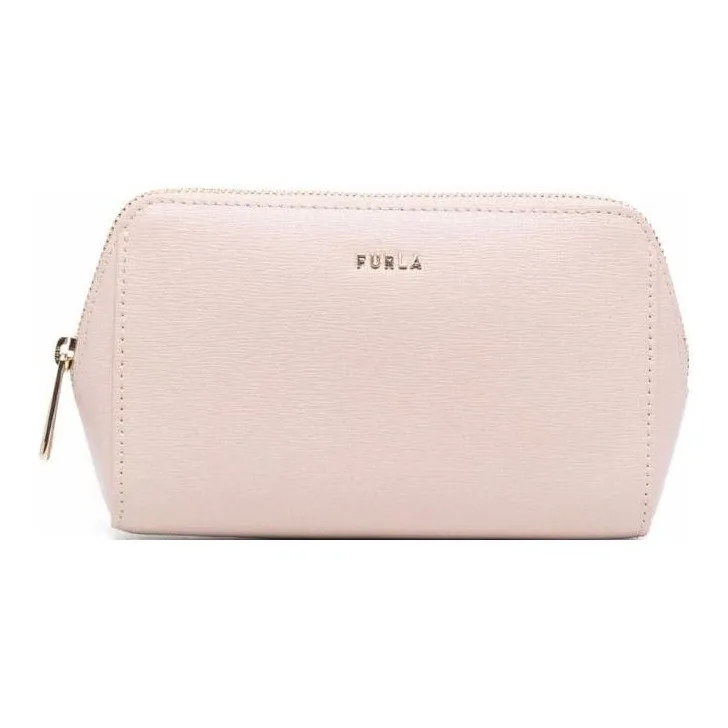 Furla Leather Clutch Small Size Women's Pink