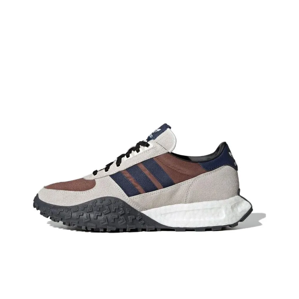 Adidas Originals Retropy E5 Износостойкий и Легкий Низкий Топ Повседневная Обувь Унисекс Серый Коричневый Синий