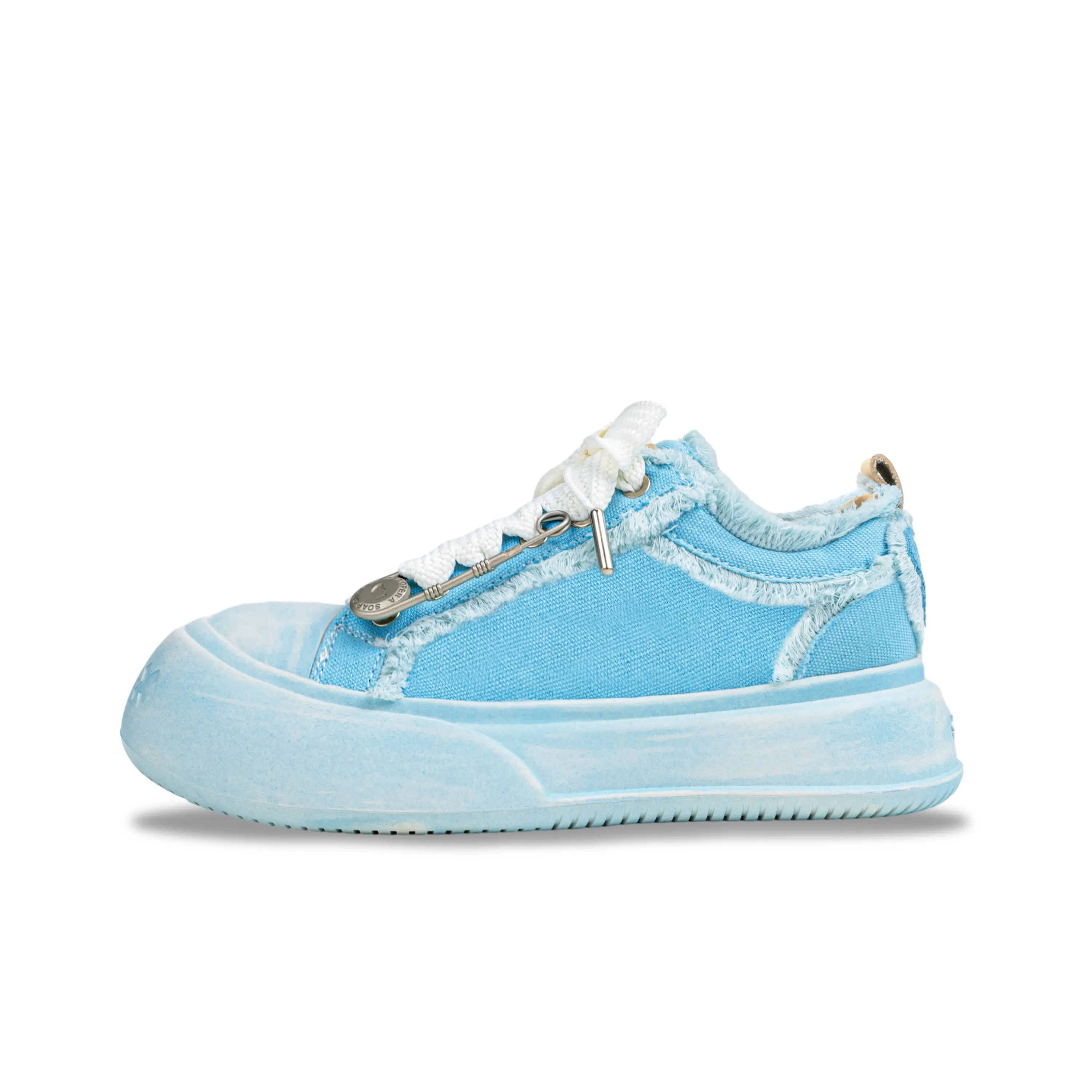 SOAP OPERA Wiping Color Series Low Top Canvas Shoes Unisex Crushed Ice Blue Box
