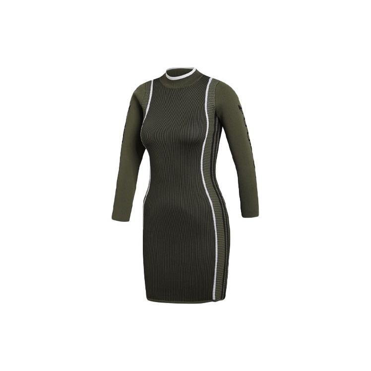olive green adidas dress