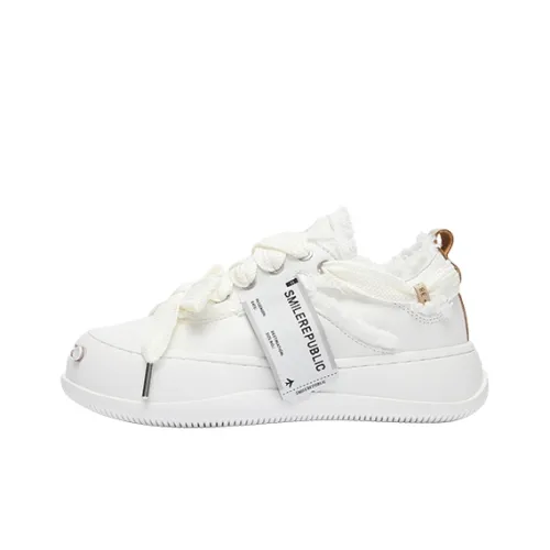 SMILEREPUBLIC Laugh Series Кеды Low Top Белые Унисекс