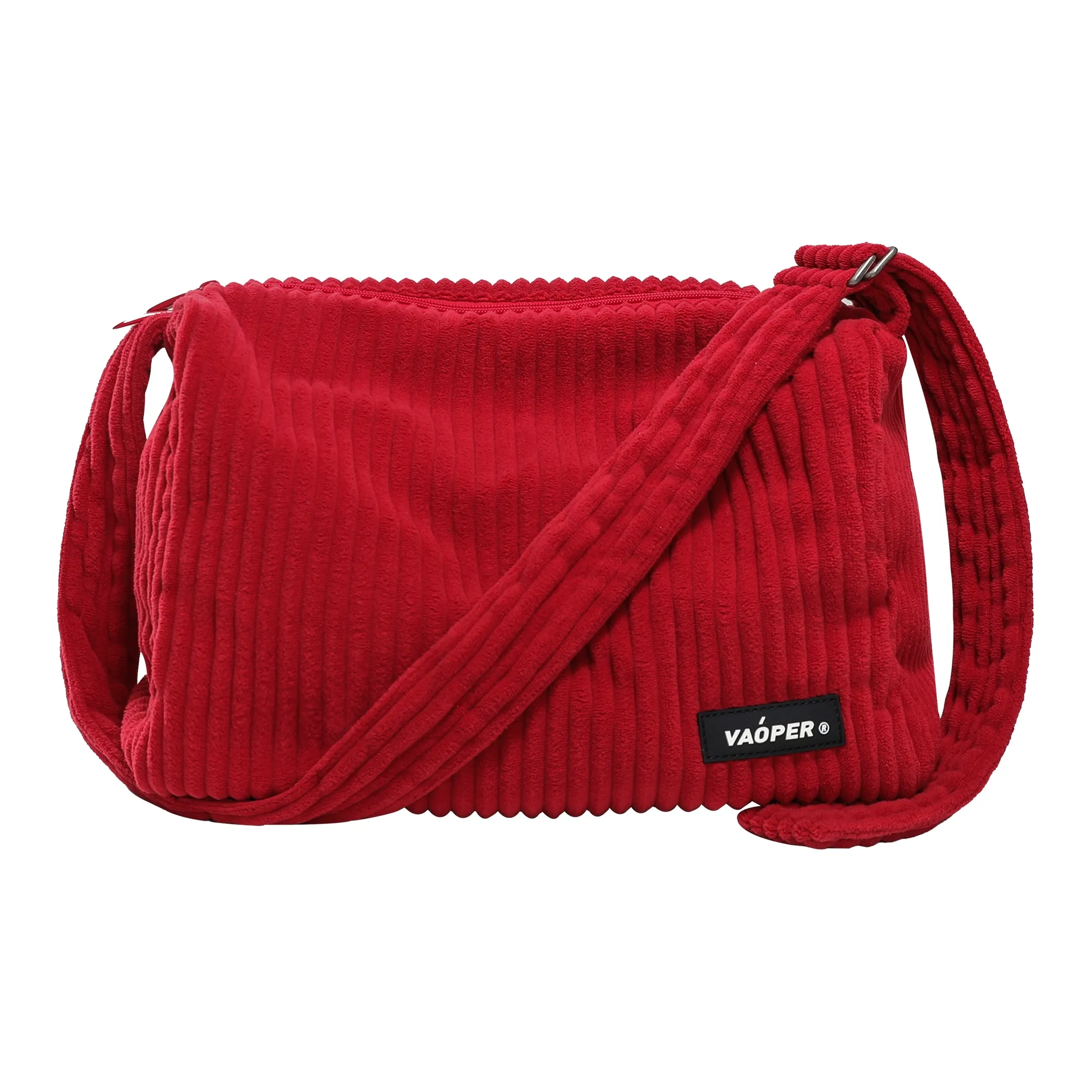 VAOPER Corduroy Toast Bag, Shoulder Bag, Crossbody Bag Medium Size Unisex