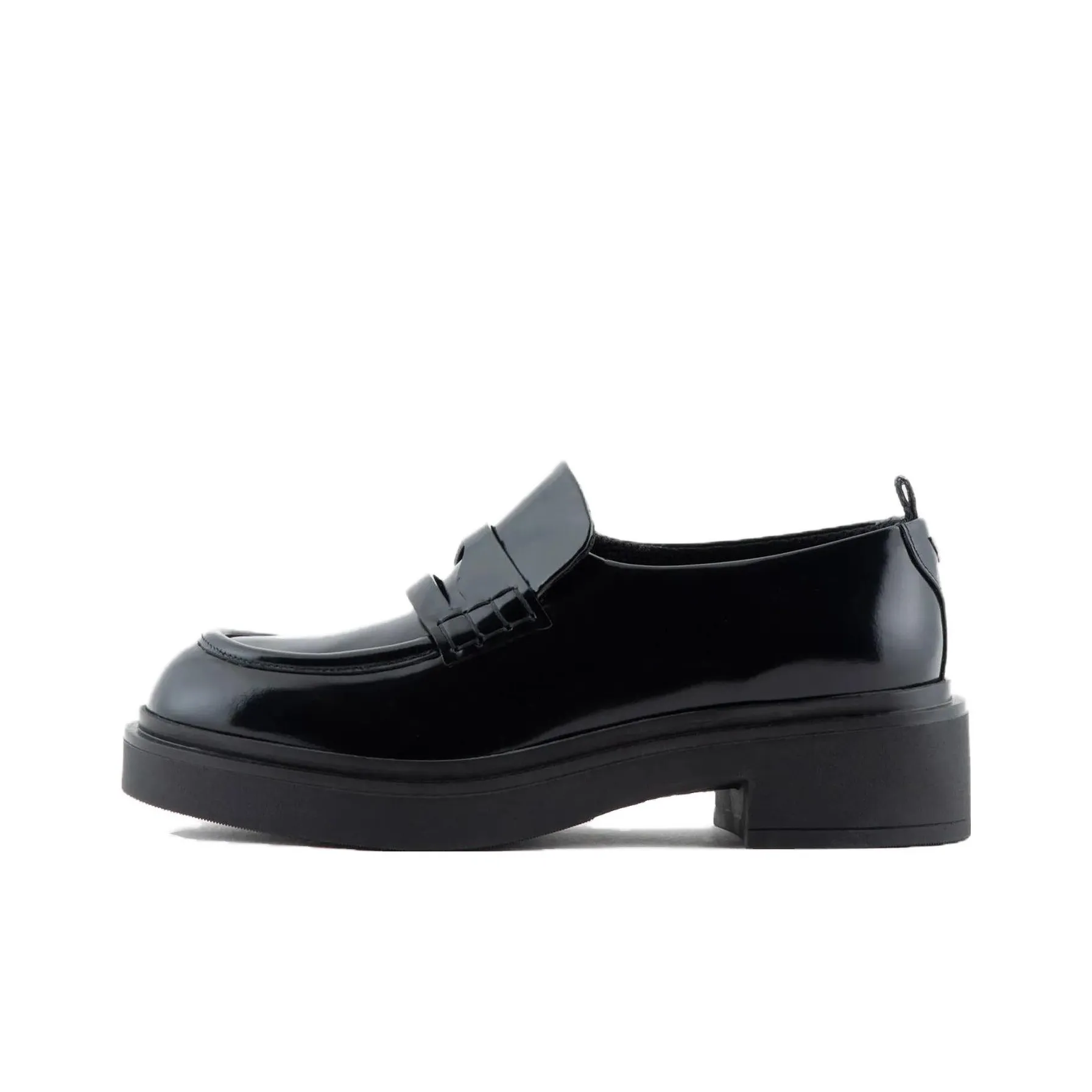 EMPORIO ARMANI Penny-slot Chunky Leather Loafers