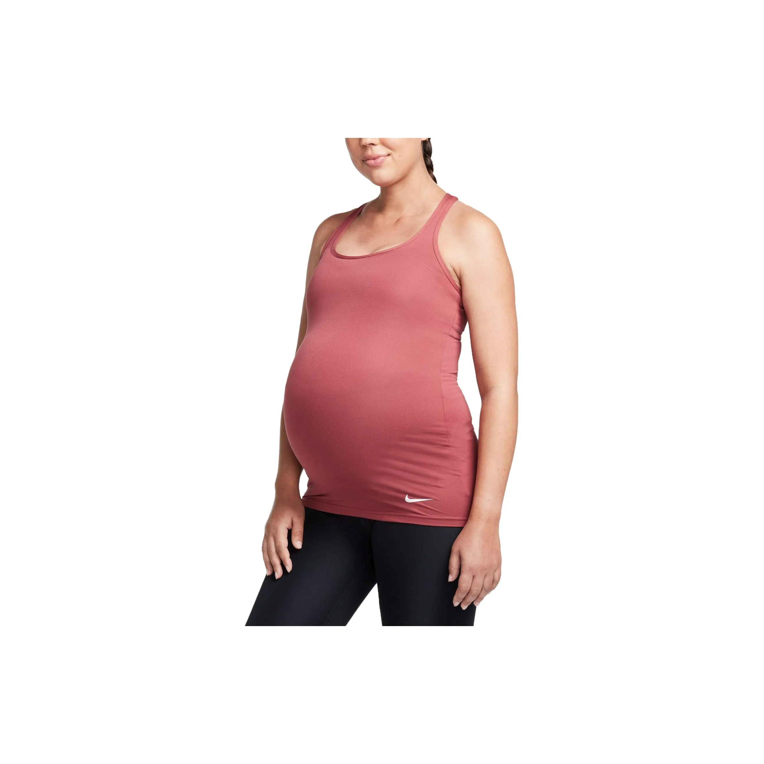 Nike Pregnant Mom Series Sleeveless Sports Shirts Women's Fir Wood Red